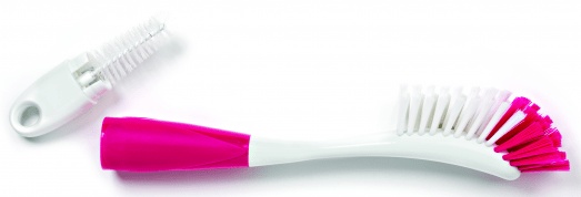 Nuvita Súprava na čistenie detských fliaš 2v1 Pink
